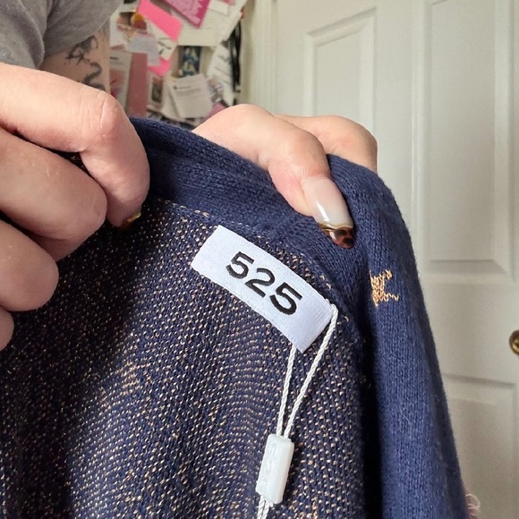 525 America Jacquard Belt Cardigan small - Picture 5 of 7